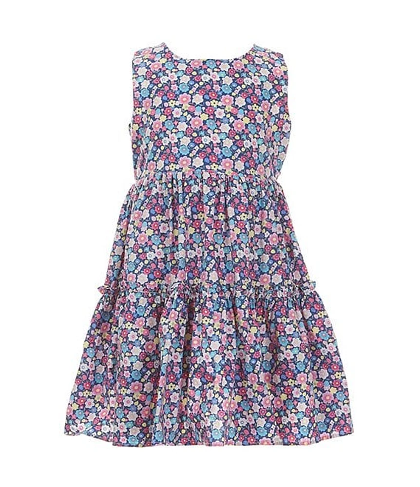 Popatu Little Girls 2-7 Sleeveless Floral-Printed Dress