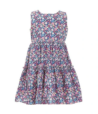 Popatu Little Girls 2-7 Sleeveless Floral-Printed Dress