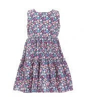 Popatu Little Girls 2-7 Sleeveless Floral-Printed Dress