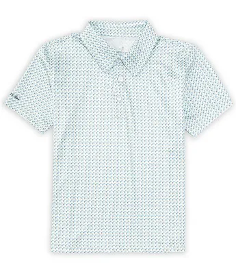 Properly Tied Big Boys 8-16 Short Sleeve Inlet Marlin Print Polo Shirt