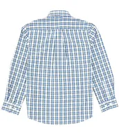 Properly Tied Little Boys 2T-7 Long Sleeve Mallard Plaid Seasonal Sport Shirt