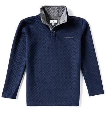 Properly Tied Little Boys 2T-7 Quilted Club Pullover