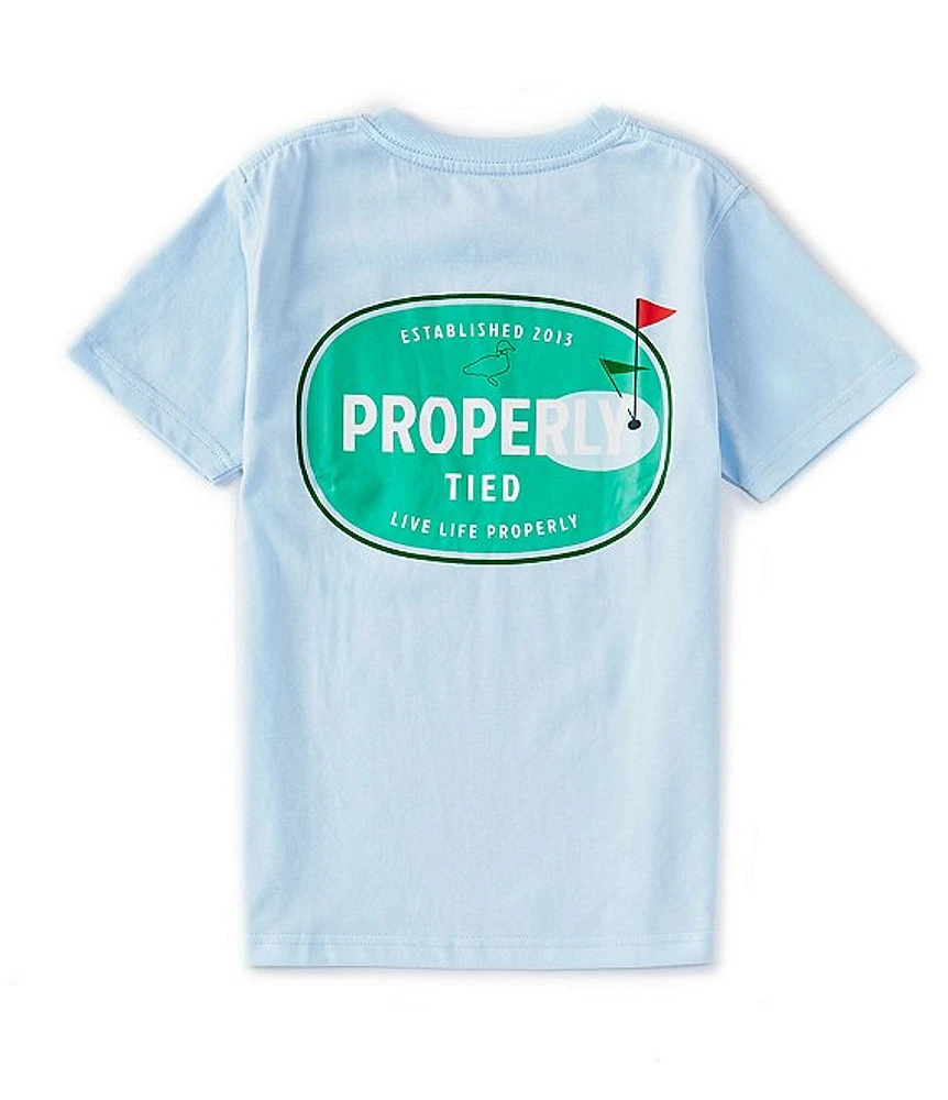 Properly Tied Big Boys 8-16 The Links Short Sleeve Tee