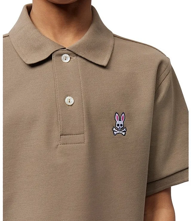 Psycho Bunny Little/Big Boys 5-20 Short Sleeve Essential Polo