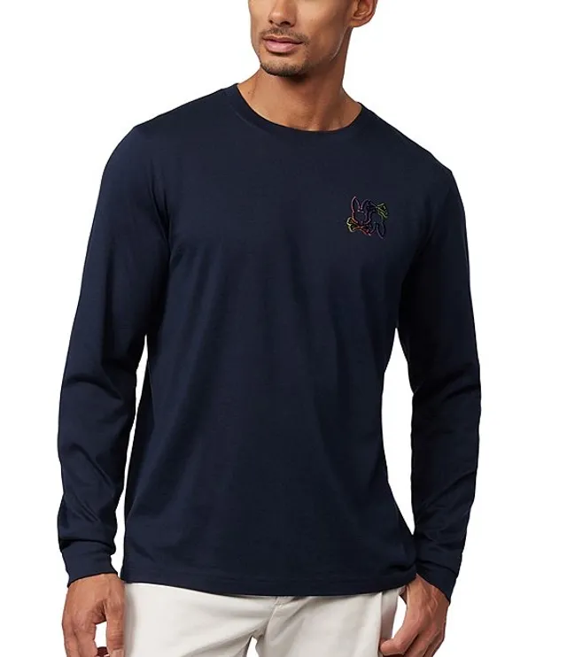 Hollister flock long sleeve tshirt with back logo