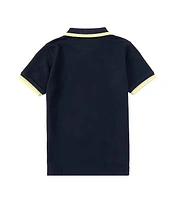Psycho Bunny Little Boys 5-6 Short Sleeve Kingsbury Pique Polo Shirt