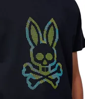 Psycho Bunny Little/Big Boys 5-20 Short Sleeve Apple Valley Sweater-Stitch T-Shirt