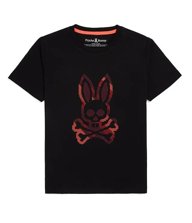 Psycho Bunny Little/Big Boys 5-20 Short Sleeve Apple Valley Sweater-Stitch  T-Shirt