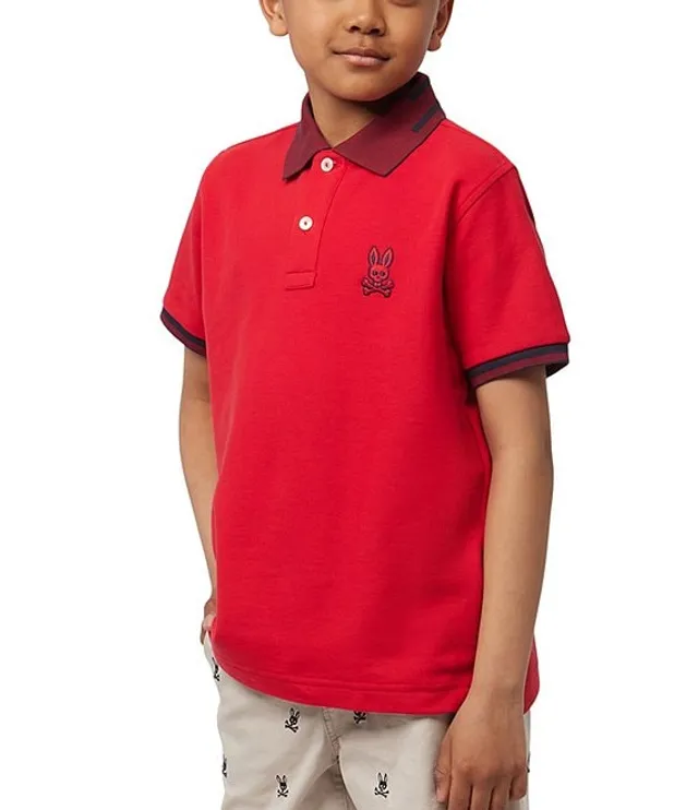 Psycho Bunny Little/Big Boys 5-20 Short Sleeve Chicago Pique Polo Shirt