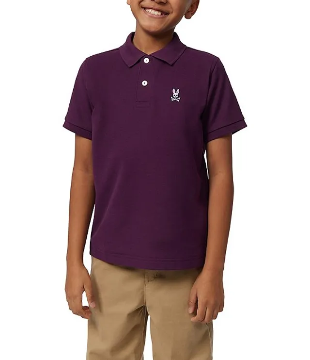 Psycho Bunny Little/Big Boys 5-20 Short Sleeve Chicago Pique Polo Shirt