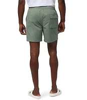 Psycho Bunny Malta Solid/Hydrochromic 5.75#double; Inseam Swim Trunks