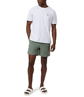 Psycho Bunny Malta Solid/Hydrochromic 5.75#double; Inseam Swim Trunks