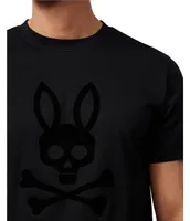 Psycho Bunny San Francisco Flocked Graphic Logo Short Sleeve T-Shirt