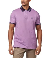 Psycho Bunny San Francisco Jacquard Pique Short Sleeve Polo Shirt