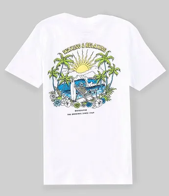 Quiksilver Big Boys 8-20 Short Sleeve Waxing And Relaxing T-Shirt