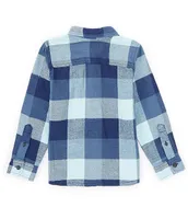 Quiksilver Little Boys 2T-7 Long Sleeve Motherfly Yard Dye Checks Button-Up Shirt