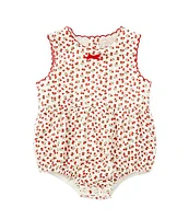 Rachel Riley Baby Girls 12-24 Months Round Neck Sleeveless Strawberry Bubble