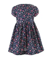 Rachel Riley Little/Big Girls 2-10 Peter Pan Collared Cap Sleeve Button Down Floral Print Dress