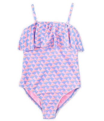 Raisins Big Girls 7-16 Coastal Cutie La Playa Geometric One-Piece Swimsuit