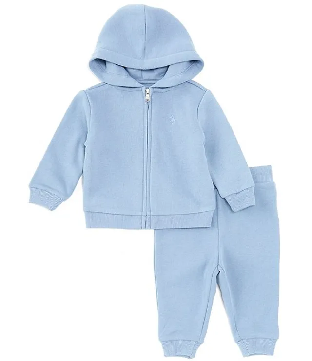 Ralph Lauren Baby Girls 3-24 Months Athletic Terry Fleece Hoodie & Pant Set