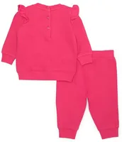Ralph Lauren Baby Girls 3-24 Months Fleece Sweatshirt & Jogger Pant Set
