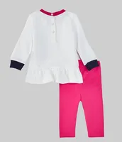 Ralph Lauren Baby Girls 3-24 Months Long Sleeve Fleece Sweatshirt & Legging Set