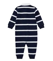 Ralph Lauren Baby Boys Newborn-12 Months Rugby-Stripe Coveralls