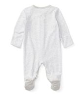 Ralph Lauren Baby Newborn-9 Months Long Sleeve Striped Footed Coverall