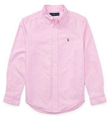 Polo Ralph Lauren Big Boys 8-20 Solid Long-Sleeve Oxford Shirt