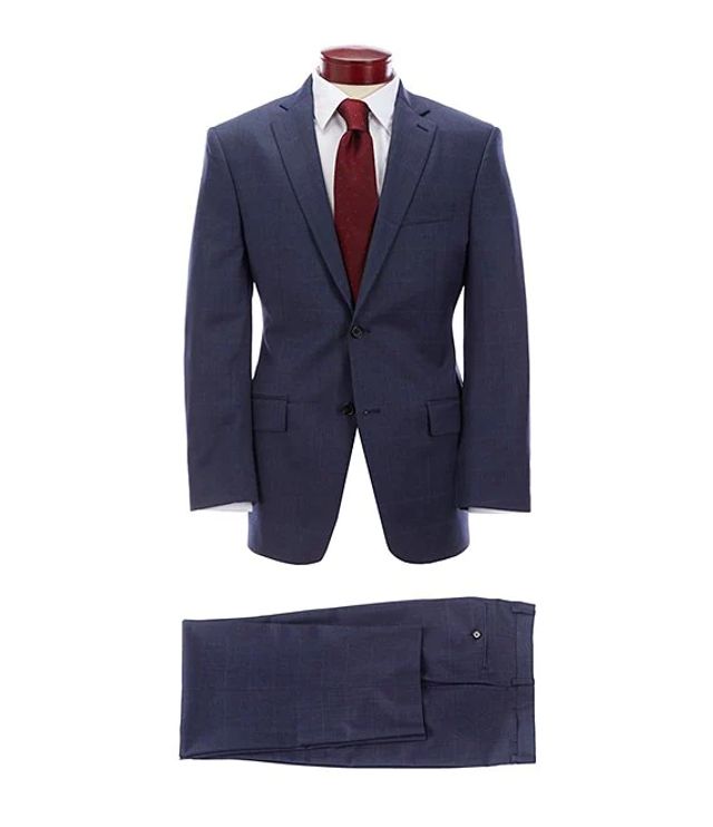 Ralph Ralph Lauren Classic Fit Blue Plaid Wool Suit | Alexandria Mall