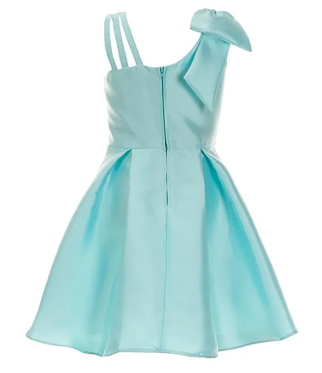 Rare Editions Big Girls 7-16 Sleeveless Asymmetrical-Neck Mikado  Fit-And-Flare Dress | Pueblo Mall