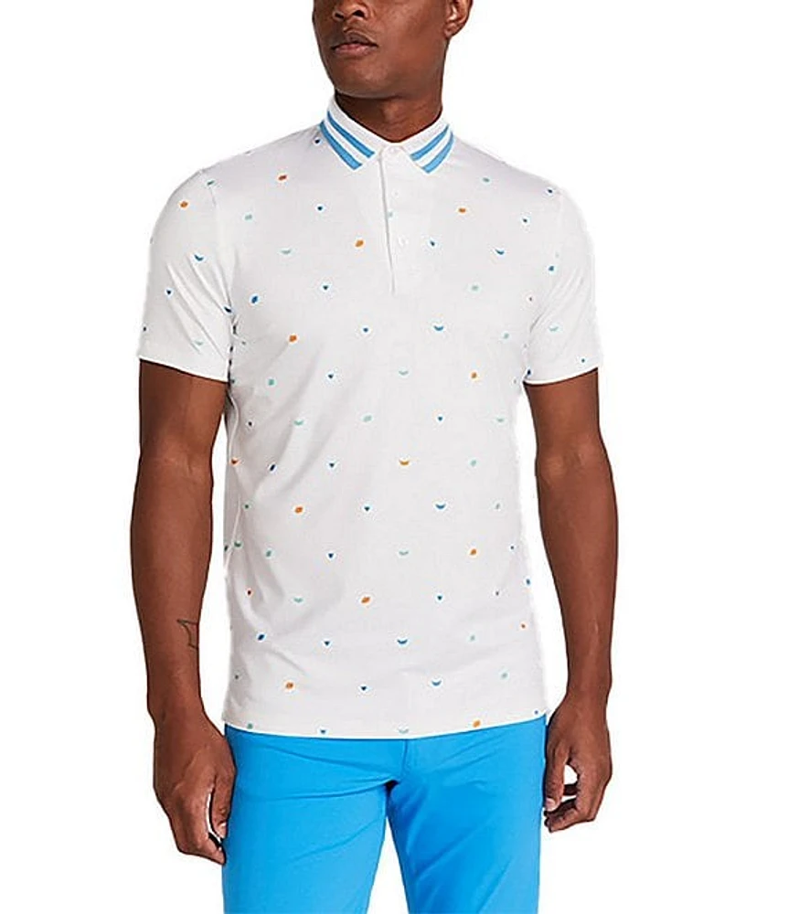 Redvanly Langham Printed Short Sleeve Polo Shirt