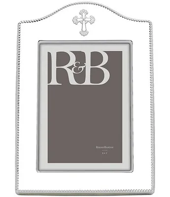 Reed & Barton Abbey Cross Silver 5#double; x 7#double; Picture Frame