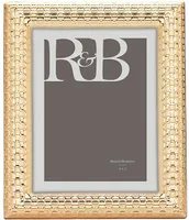 Reed & Barton Watchband Satin Gold Picture Frame