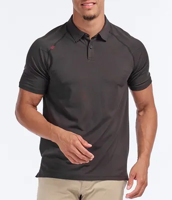 RHONE Delta Pique Short Sleeve Polo Shirt