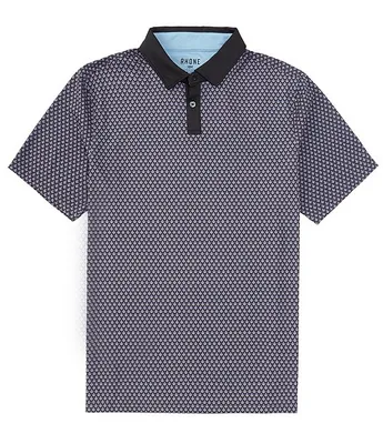 RHONE Golf Sport Performance Stretch Short Sleeve Polo Shirt