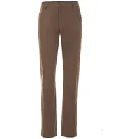 RHONE Slim Fit Flat-Front Performance Stretch Textured Pants