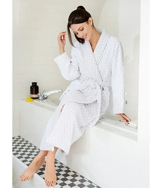 Spa Essentials by Sleep Sense Waffle Knit Cozy Short Wrap Robe