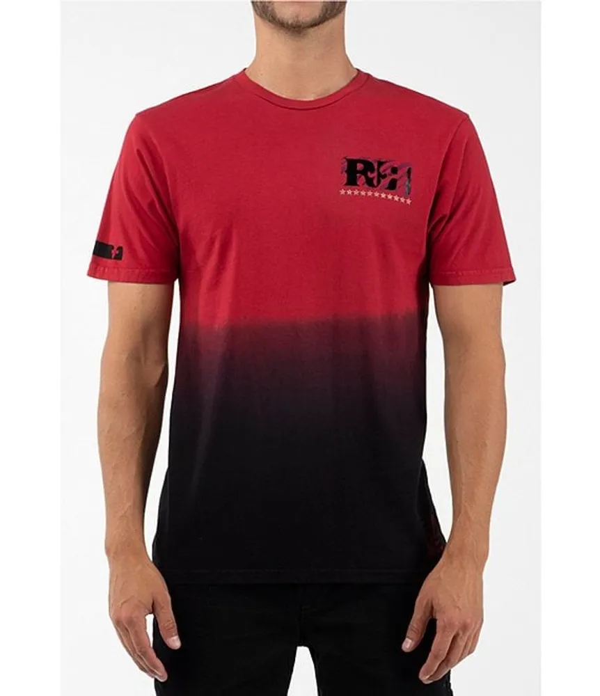 Rock Revival Dip-Dyed Graphic Short-Sleeve T-Shirt
