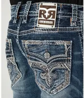 Rock Revival Julian Straight Leg 32#double; Denim Jeans