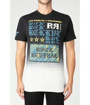 Rock Revival Logo Detail Ombre Short Sleeve T-Shirt