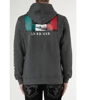 Rock Revival Long Sleeve Tri-Color Flag Logo Fleece Hoodie