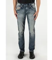 Rock Revival Seth Alt Straight-Leg Distressed Denim Jeans