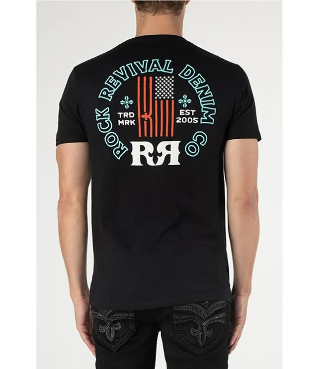 Rock Revival Short-Sleeve Metallic-Trademark T-Shirt