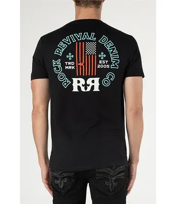 Rock Revival Short-Sleeve Metallic-Trademark T-Shirt