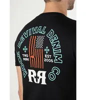 Rock Revival Short Sleeve American Flag Graphic/Logo T-Shirt