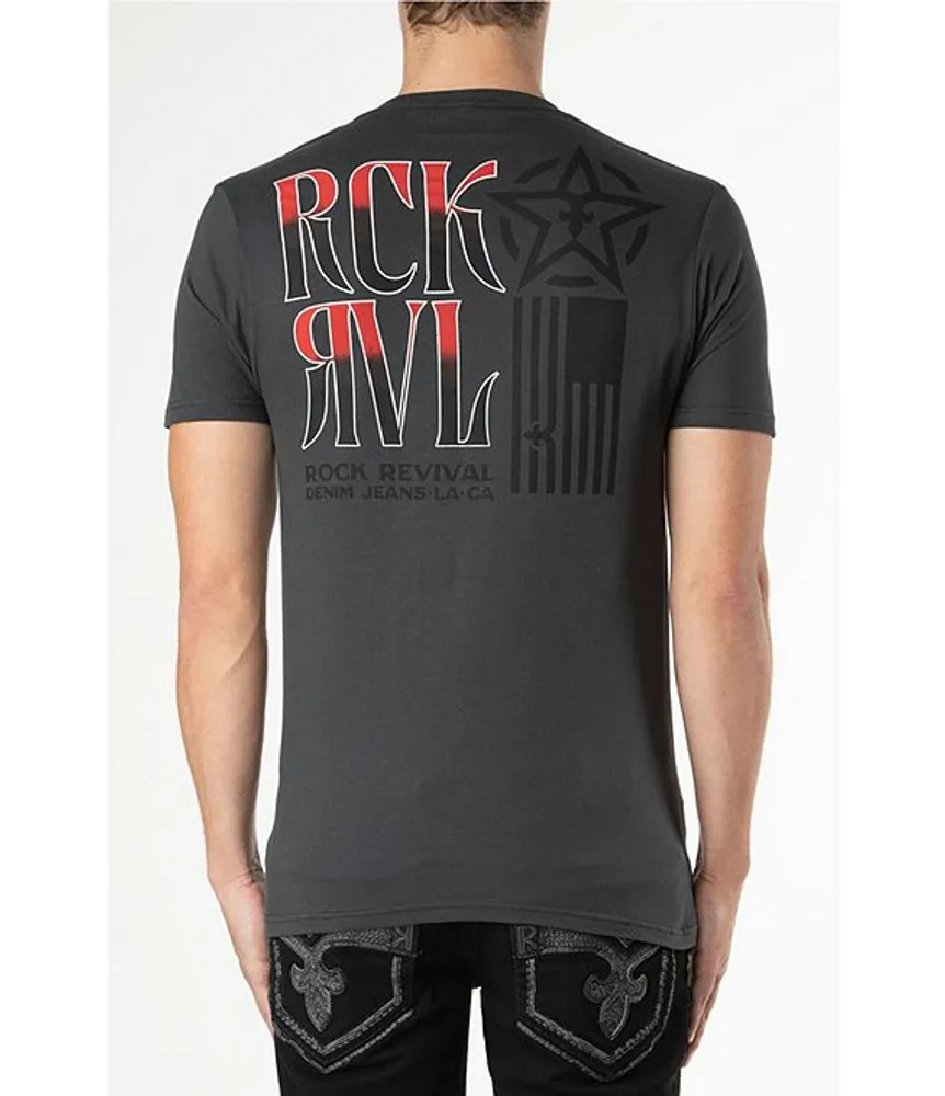 Rock Revival Short Sleeve Flag/Logo T-Shirt