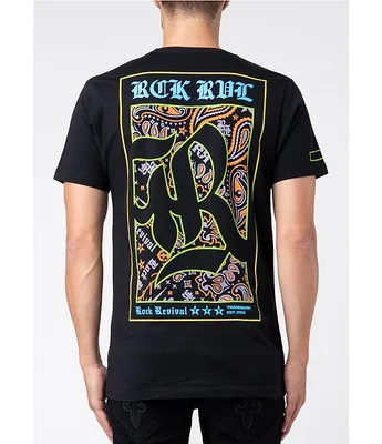 Rock Revival Short Sleeve Paisley Block Graphic T-Shirt