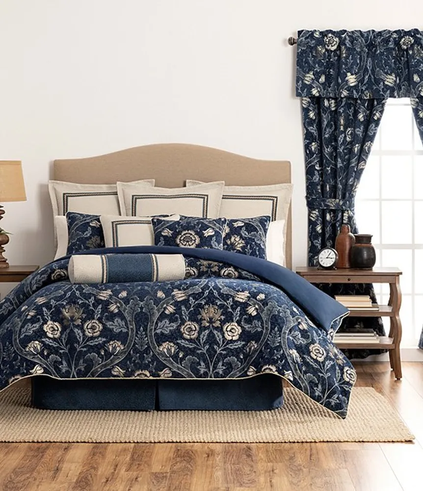 Rose Tree Norwich Damask & Striped Comforter Set