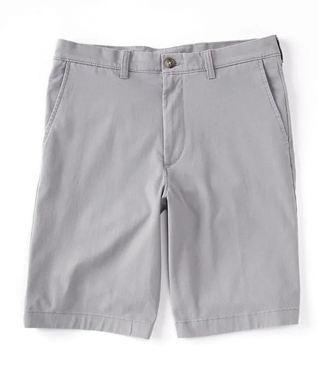 Roundtree & Yorke Flat Front Tech Pocket 9#double; Inseam Chino Shorts